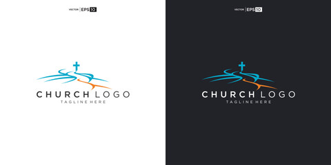 Church logo. Christian symbols. The Cross of Jesus