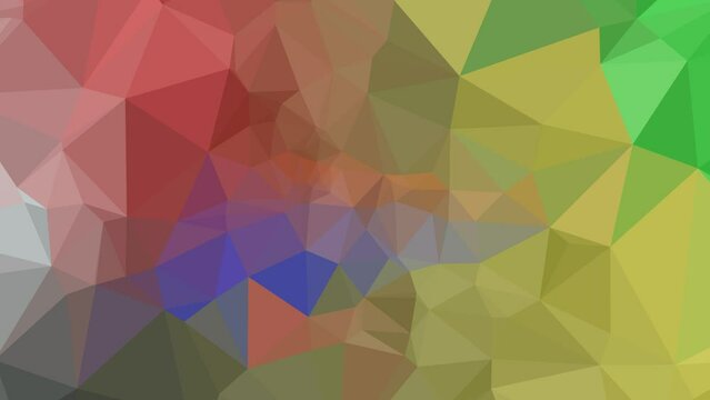 abstract geometric background Low Poly spiral animation video Triangels colorful