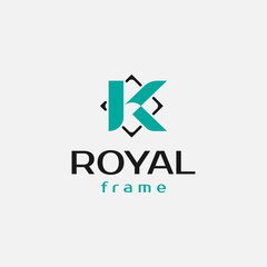 Monogram creative letter K vector logo design