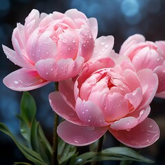 pink lotus flower - obrazy, fototapety, plakaty