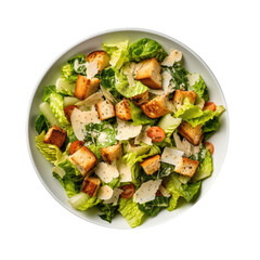 Caesar Salad Isolated on a Transparent Background 