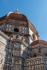 Neo-gothic facade of the cathedral Santa Maria del Fiore in Florence