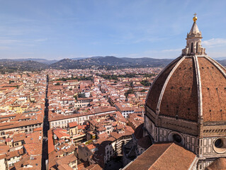 The giant cupola of the cathedral Santa Maria del Fiore in Florence