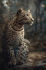 Obraz premium portrait of a leopard