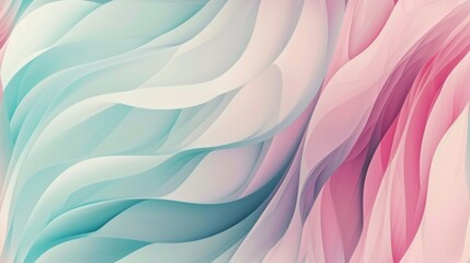 a close up of a pink, blue, and white background with a wavy design on the bottom half of the image.