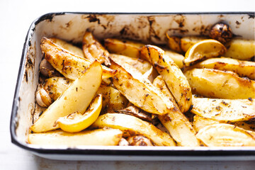 roasted greek lemon potato
