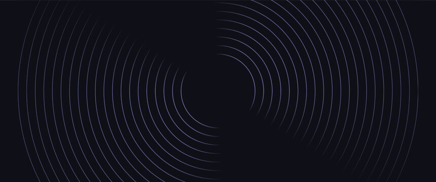 concentric gradient circle line pattern vector illustration for background, graphic, element, poster