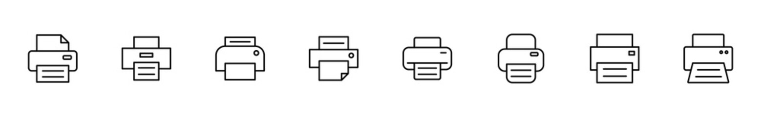 Print icon set. printer icon vector.
