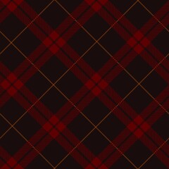 Tartan seamless pattern, red and black can be used in fashion decoration design for printing,clothes,  tablecloths, blankets, bedding, paper,fabric and other textile products. Vector illustration