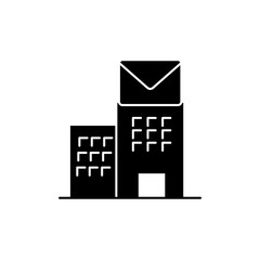 post office concept line icon. Simple element illustration. post office concept outline symbol design.