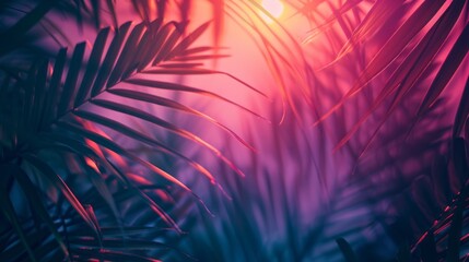Tropical background with copy space. Generative AI - Powered by Adobe