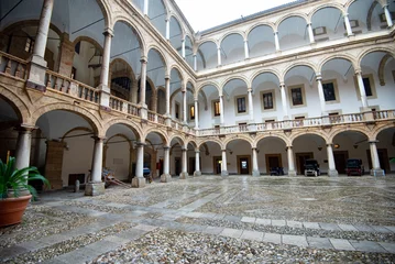Gordijnen Norman Palace in Palermo - Sicily - Italy © Adwo