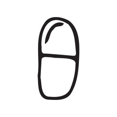pill. Doodle. medical icon. the icon. on a white background. medical equipment. telephone. doctor. to heal.