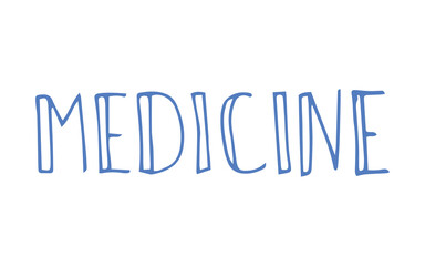 lettering. Doodle. medical icon. the icon. on a white background. medical equipment. telephone. doctor. to heal.