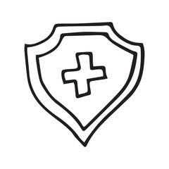 Doodle. medical icon. the icon. on a white background. medical equipment. telephone. doctor. to heal.