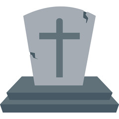 Scary Grave Stone Vector