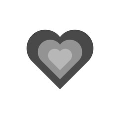Editable Icon of Heart. Vector illustration in a modern style of icons related to Heart, Love, Cut