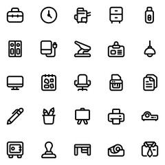 Office Line Icon Sheet