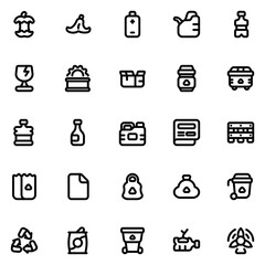 Recycle Line Icon Sheet