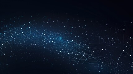 Blue glowing plexus background with connected white dots