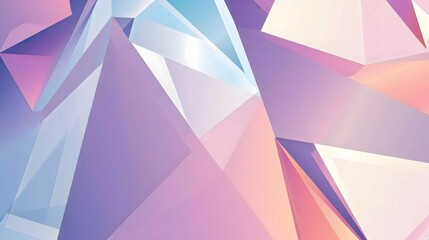 Abstract Geometric Background with Pastel Colors