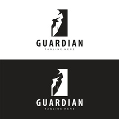Spartan logo, barbarian warrior badge design simple silhouette spartan war helmet vector