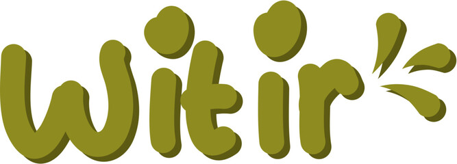 Hand lettering of witir