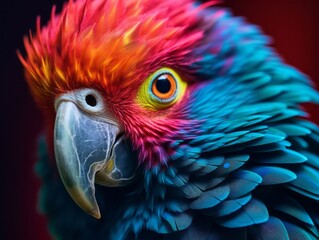 Obraz premium Parrot, Macro Photography