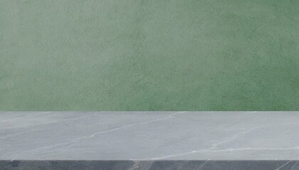 Fototapeta premium A green wall background with space.