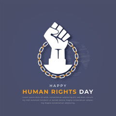 Human Rights Day Paper cut style Vector Design Illustration for Background, Poster, Banner, Advertising, Greeting Card