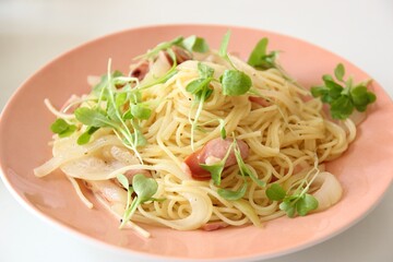 パスタのクローズアップ