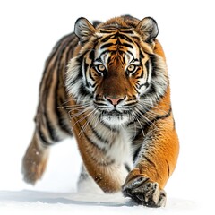 Obraz premium Tiger Walking Isolated
