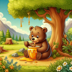 bear in the woods