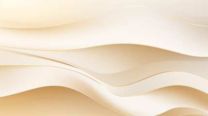 golden wavy lines luxury on cream color background