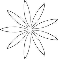 Mandala Circle Line Art Ornament Element