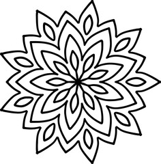 Mandala Circle Line Art Ornament Element
