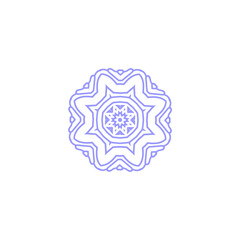 set of mandala circle elements vector circle