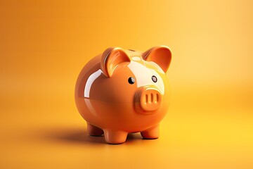 Piggybank represents money and savings