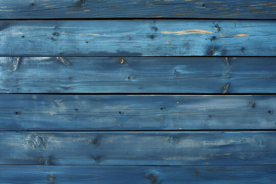 A Background of Textured Blue Wooden Planks, Exhibiting the Richness of Wood Grain for a Distinctive and Nautical Atmosphere Blue Wooden Elegance
