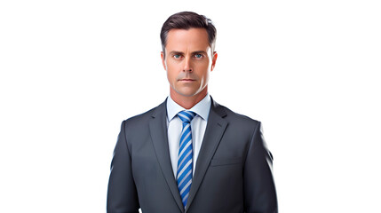 executive on a white background, businessman on a white background
