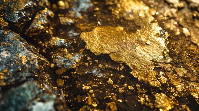 Pure gold background. Raw gold texture background - Powered by Adobe