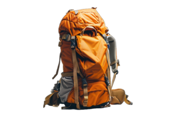 backpack isolated on a transparent background