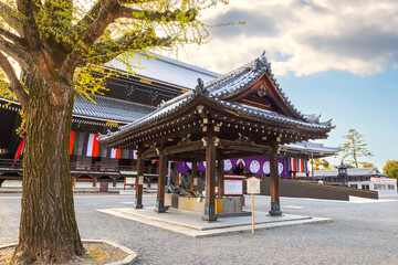  Higashi Honganji temple situated at the center of Kyoto, one of two dominant sub-sects of Shin...