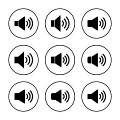 Speaker icon vector. volume sign and symbol. loudspeaker icon. sound symbol