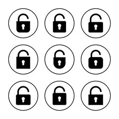 Unlock icon vector. Unlock sign and symbol. unlocked padlock icon
