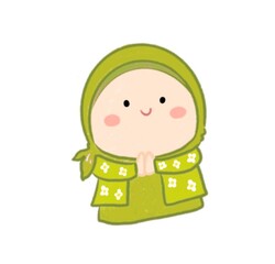 cute hijab women character illustration fashion icon 