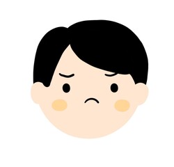 cute emoji character illustration - face expression icon 