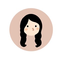 cute emoji character illustration - face expression icon 