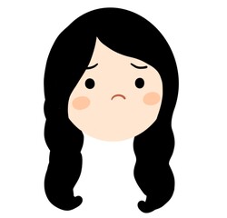 cute emoji character illustration - face expression icon 