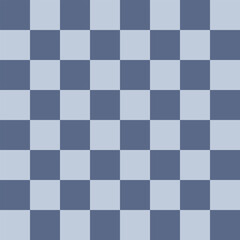 Checkered gray and white transparent background squares monochrome seamless pattern, cage chess grid ornament pixel art flat style.